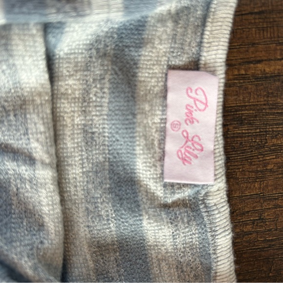 Pink Lily Blue and White Striped Camisole - Picture 2 of 2